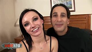 Casting this horny sexy brunette babe for hardcore scenes, she's so sweet 😘