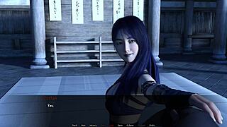 Let's Play Forbidden Dojo Part 8 With Asian Shaved Pussy