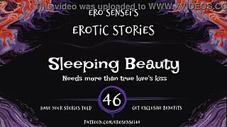 Sleeping beauty reaches orgasm through erotic audio masturbation
