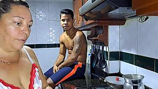 it's so easy to convince my latina mother-in-law to suck my big cock 😈