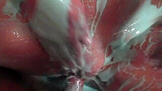 Oh, My Oily Wife Gets Messy and Fucked with Dildo in Ass!