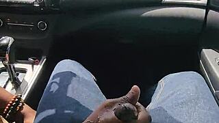 sucking sweaty big cock on a hot day, wow