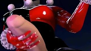 我可爱的金发18+少女女友在3D卡通性爱中