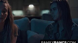 Building a strong bond with my new stepsis Karla Kush and Jill Kassidy 😍 kissing and oral fun