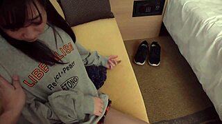 Damn! Japanese Step Sister Gets Wild in Homemade Clip!