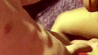 Sexy ebony submissive licks monster cock in interracial scene