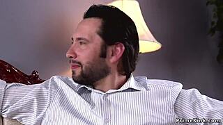 Man Torments The Hot Wife With Whipping And Fucking!