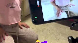 young 18+ girl in first porno deepthroating eagerly?