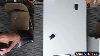 Cute Teen Shoplifter Gets Ass Pounded by Officer at Work