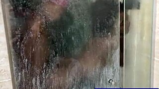 A young latina gets anal fucked in bathroom.