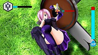 Watch female knight undress in fight?