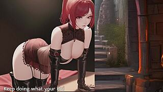 Cherry Leads a Wild Hentai Game Session with Redhead Joi Instructions