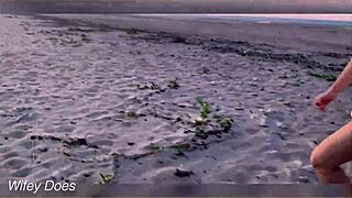 why not flash your big tits at sunset like these exhibitionists?