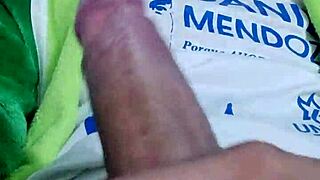 Young Twink's Exciting Masturbation Session with Tall Cock Slapping