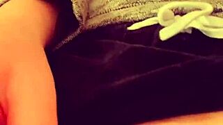 my first solo masturbation, rubbing my shaved pussy and clit close up.