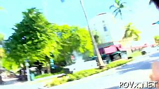 Busty teen's wet pussy gets roughly penetrated in pov! 😏