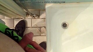 15 minute compilation of pissing in the shower from August 2019