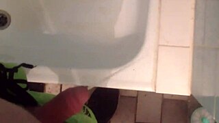 15 minute compilation of pissing in the shower from August 2019