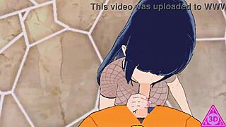 anime couple engages in intimate activities uncensored