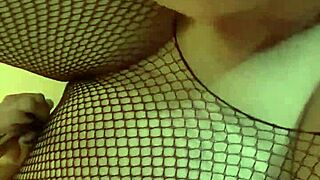 check out bama's best in fishnets sucking that big cock like a pro.