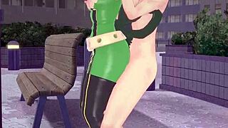 I watch Tsuyu Asui havin sex in the park from my pov, it's so hot!