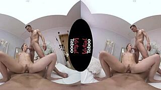 Virtual Taboo Prank: Blonde Pussy Shaved and Handjob