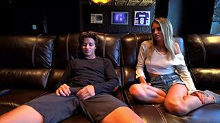 During the family vacation, he's alone with his step sister.