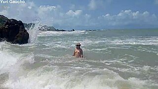 Does this wife show everything on the nudist beach?