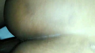 Watch this ebony beauty with big ass squirt and take a sloppy cumshot in hardcore action