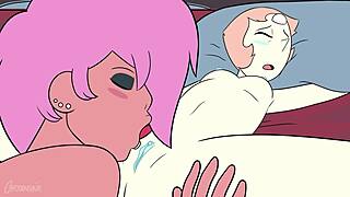 not so mystery girl feels excited in her new cartoon adventure