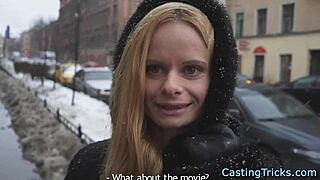 European Casting Newbie Rides Cock In POV Sex Tape Interview