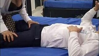 Watch this Filipina teen bent over for math exam! 😈