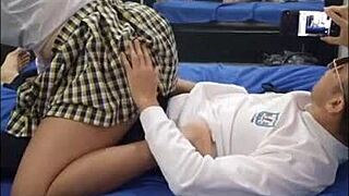 Watch this Filipina teen bent over for math exam! 😈