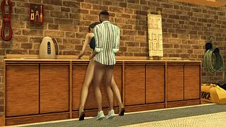 sims 4 tomb raider parody part 6 final laras gambit with bent over