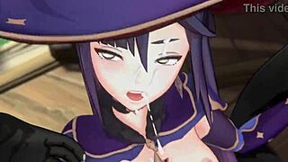 Genshin Impact Mona In Wet Shaved Pussy Fucking