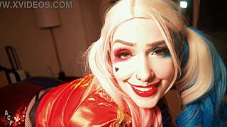 Rachel Luxe as Harley Quinn gets pussy destroyed by Gibby the Clown