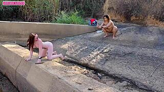 Surprised by a naked guy in the woods