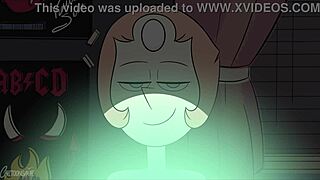 not so mystery girl feels excited in her new cartoon adventure