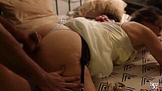 I had taty in her white satin dress for blowjob and doggystyle