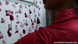 exotic sex from the netherlands with brunette european hardcore cumshot