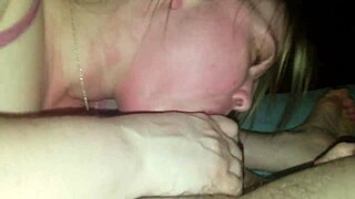 Hey, check out my wife deepthroating this big cock! 😏