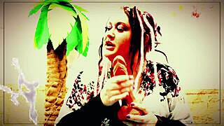 goddess lana explores COCK with RING in POV