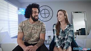 Small Tits Dani Blu Enjoys Hard Dicking On Sofa From Big Dick James Angel