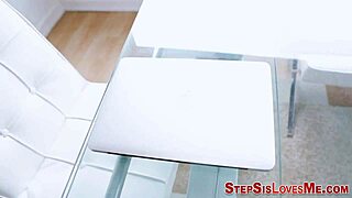 latina stepteen gives pov blowjob to monster cock