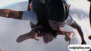 These lovely babes are enjoying sky diving and boar hunting in the outdoors.