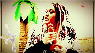 goddess lana explores COCK with RING in POV