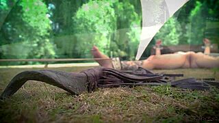 Blonde, are you ready for punishment in this fetish sex game?