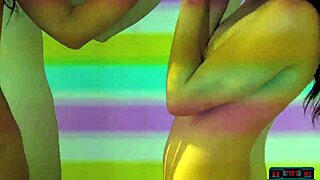 Portuguese and Canadian brunettes explore their hot lesbian desires in lingerie