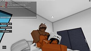 Ebony Amateur's First Doggystyle Fuck In Roblox Porn?