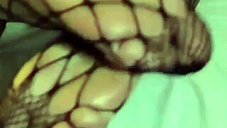 Brunette's Feet Get Covered In Cum During Intense Footjob And Cumshot